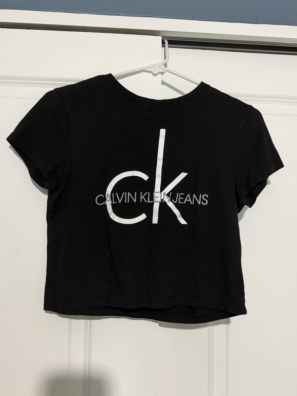 Calvin Klein Jeans Black Short-Sleeve CK Logo Tee
